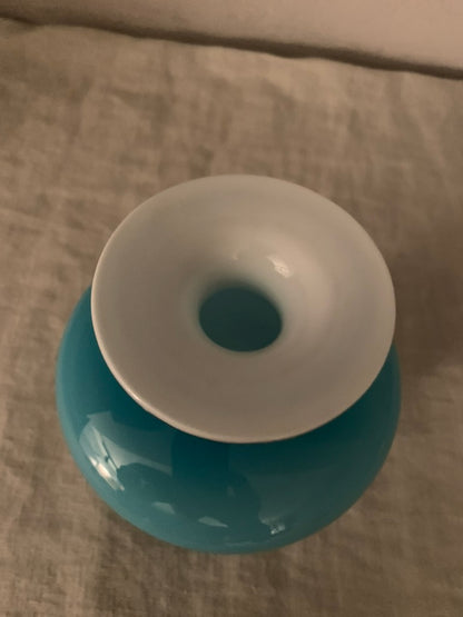 Vintage Blue Holmegaard "Carnaby" Vase