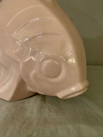 Art Deco Pink Ceramic Fish