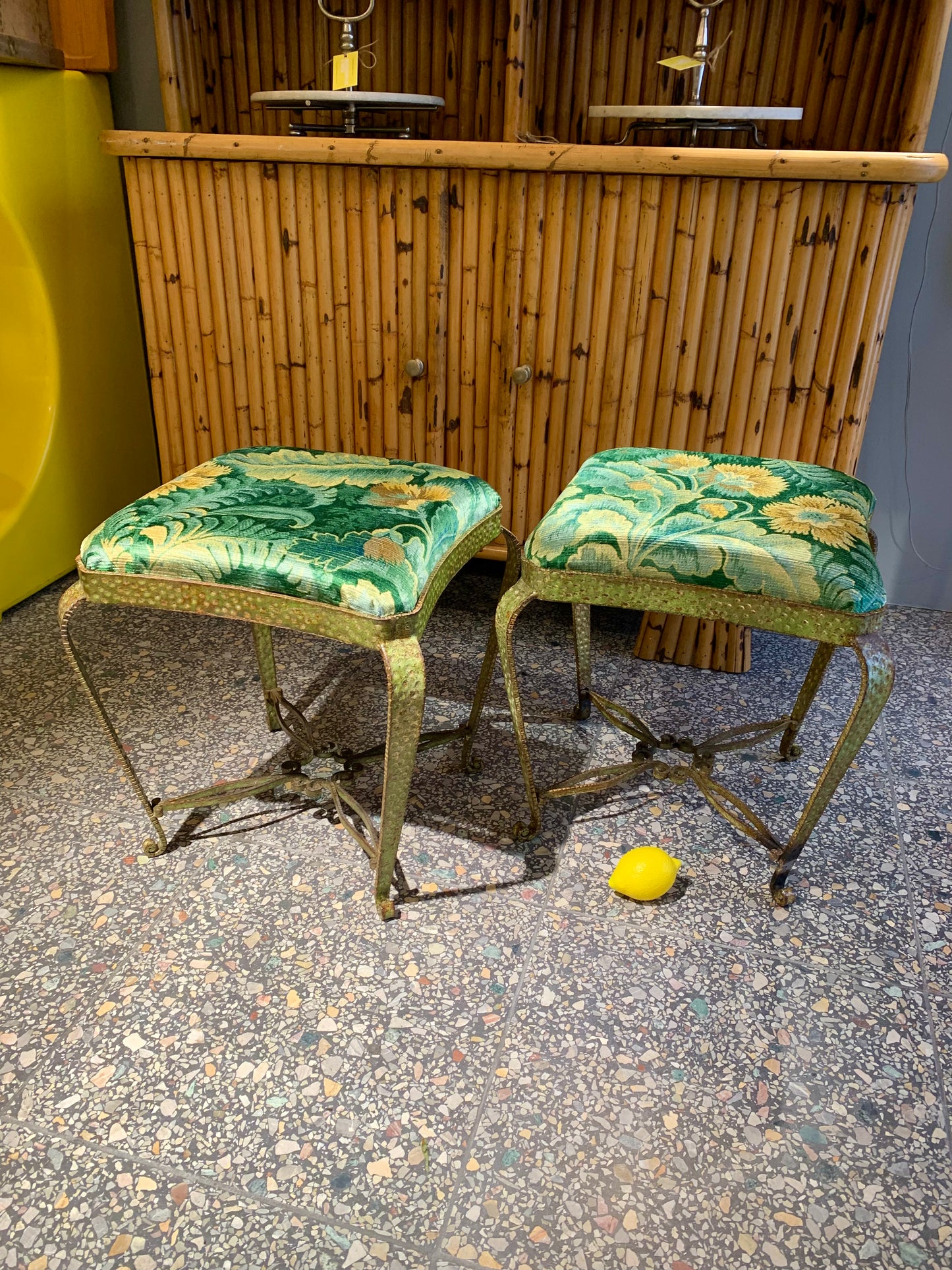 Pair of Italian Vintage Stools