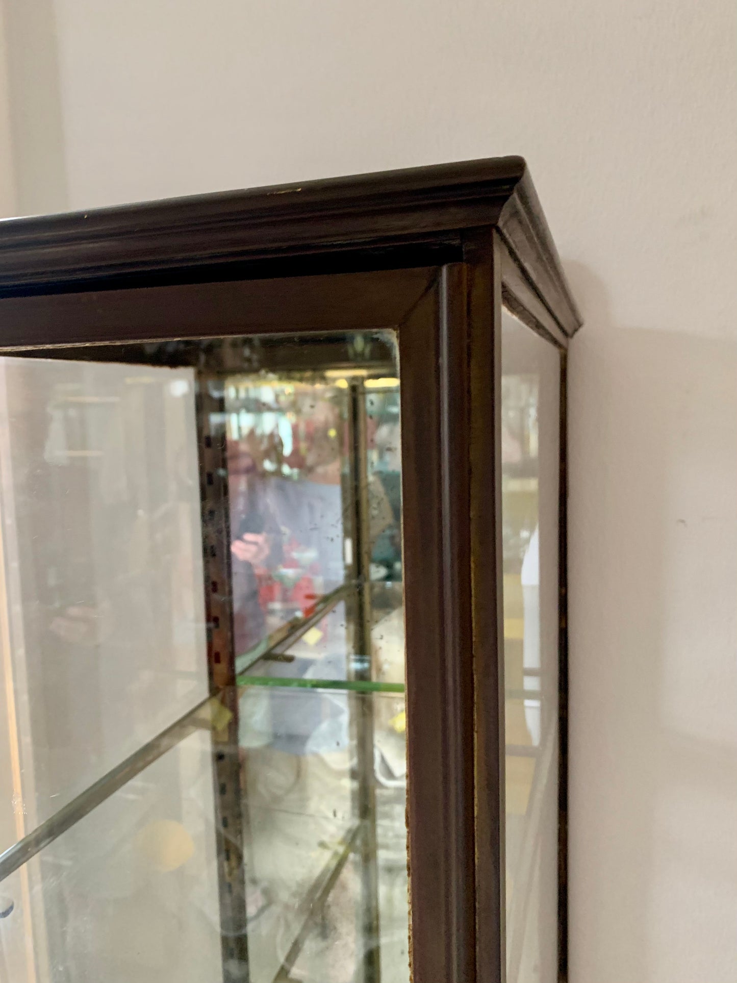 Antique Brass Display Cabinet - Vitrine