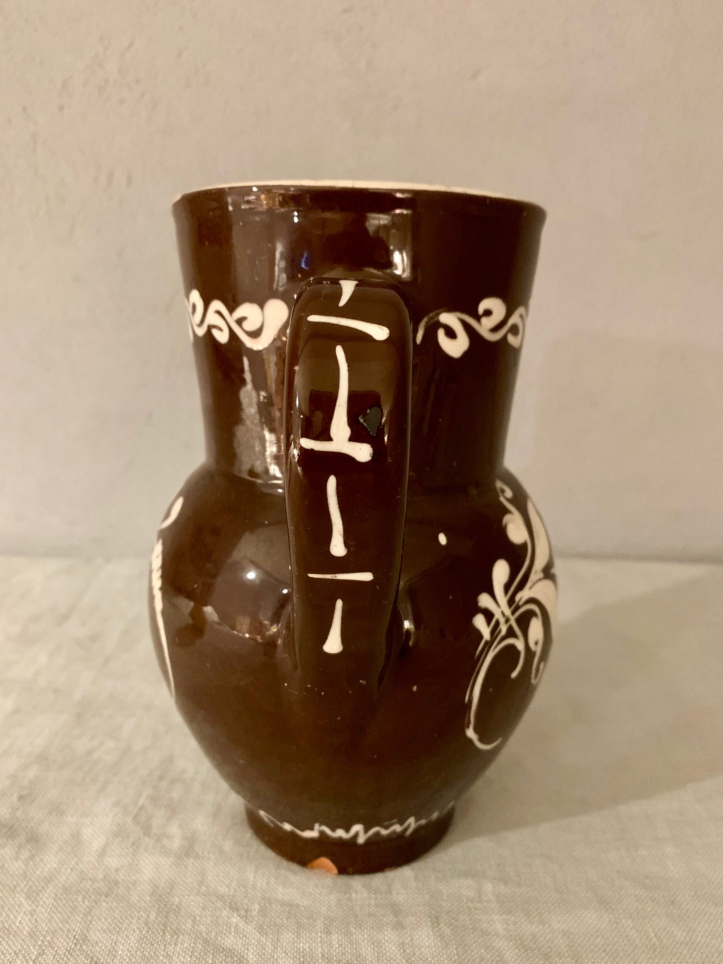 Brown Decorated Pitcher