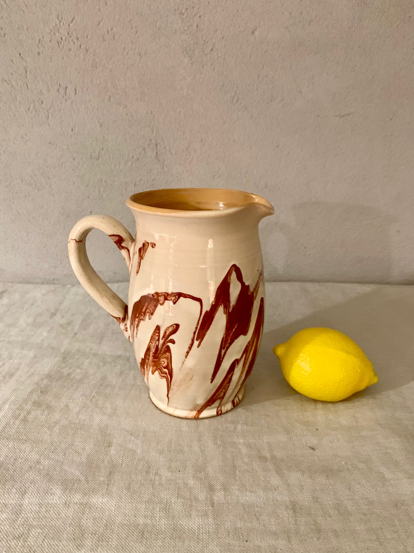 Glazed Clay Pitcher