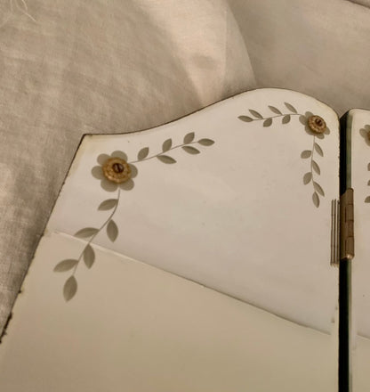 1950s Trifold Mirror - Venetian Style