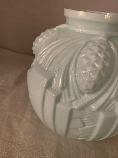 1930s Opal Glass Vase