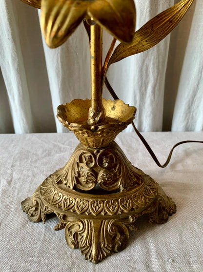 French Church Candlestick Table Lamp
