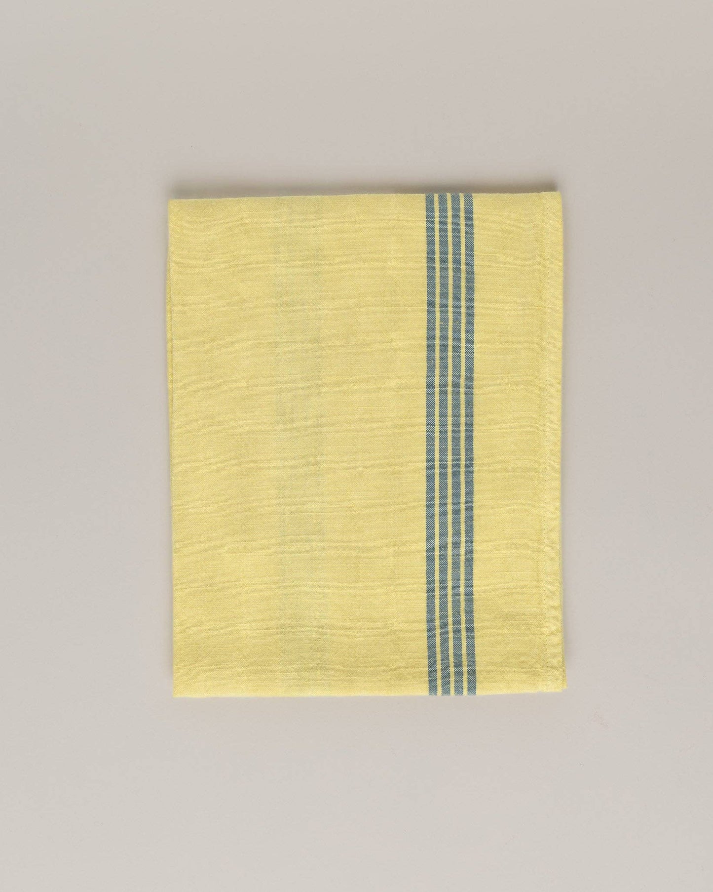 Tea Towel: Limoncello / Blue stripes