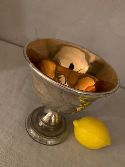 Poor man's silver footed bowl
