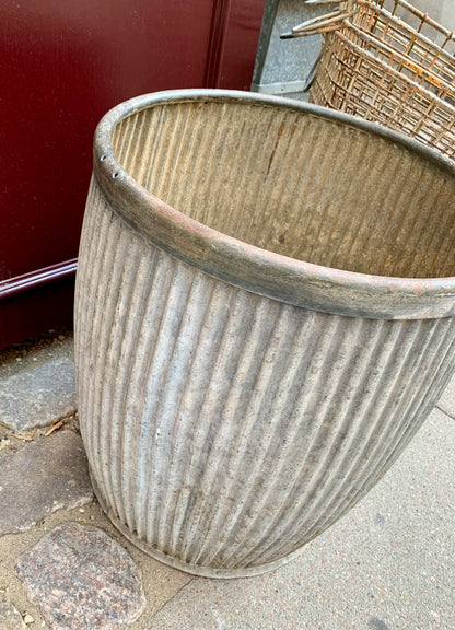 Zinc Planter - Dolly Tub