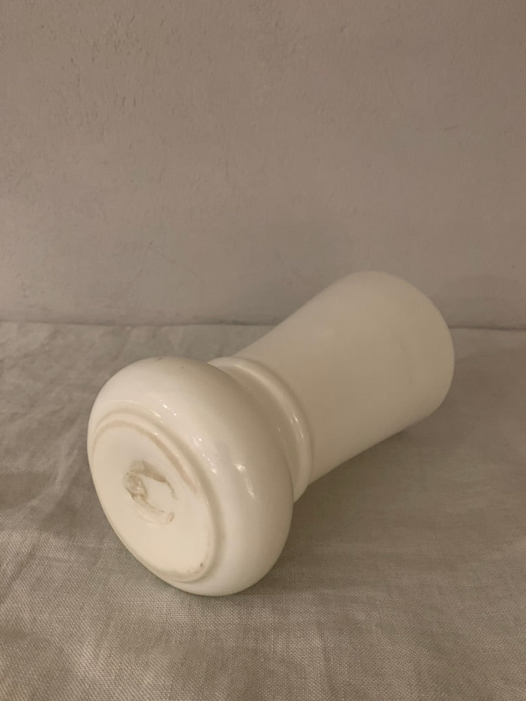 French vintage opal glass vase