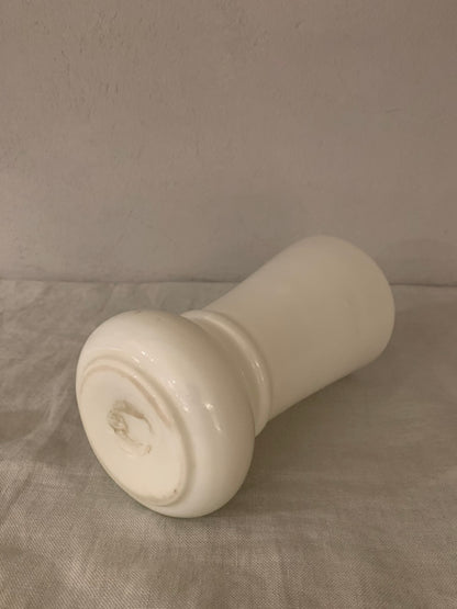French vintage opal glass vase