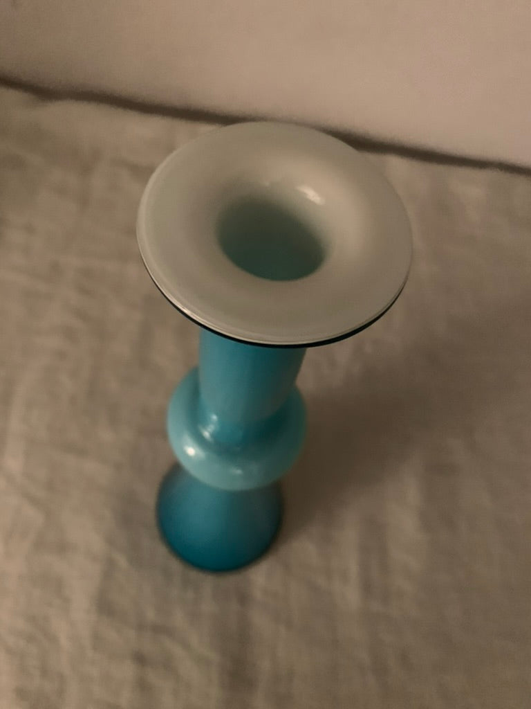 Vintage Blue Holmegaard "Carnaby" Vase