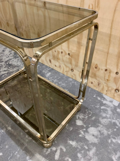 Vintage Golden Bar Trolley by Italian Allegri, 1960s