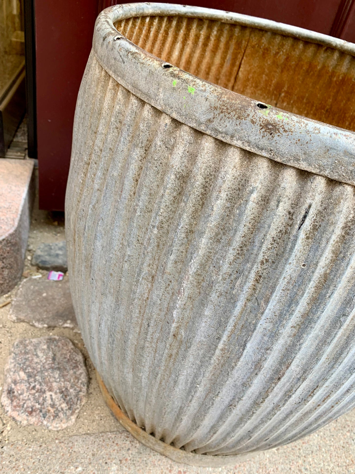 Zinc Planter - Dolly Tub