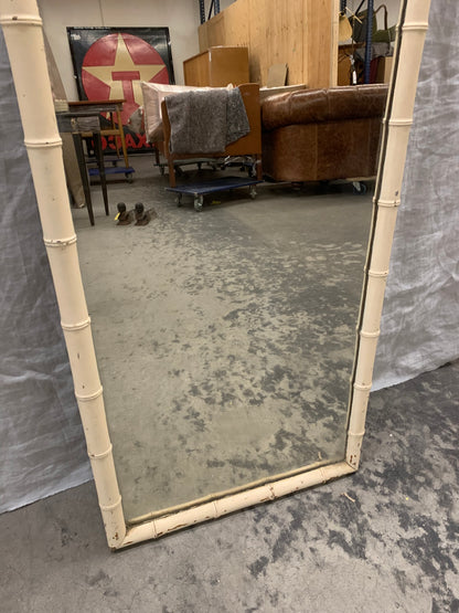 Tall Full Size Mirror - Faux Bambou