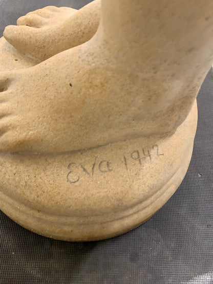 Eve statue by Matilius Schack Elo, 1942