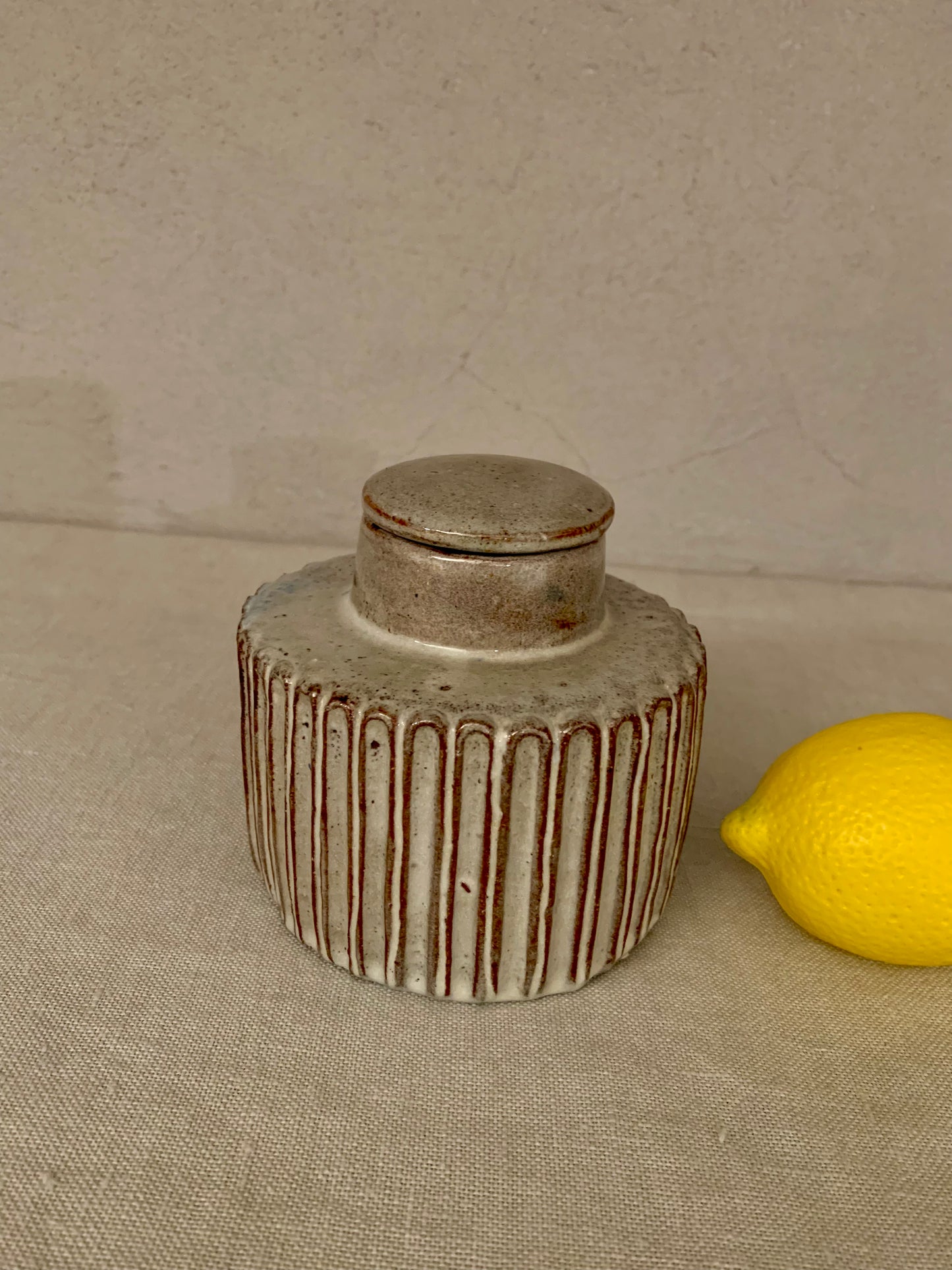 Ceramic Lidded Jar, by Gertrud Vasegaard