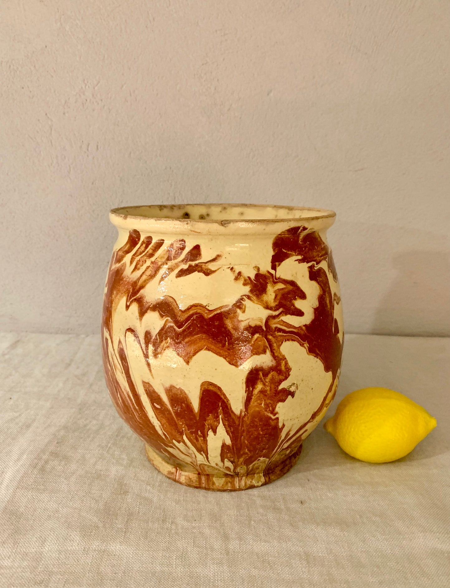 Clay Preservation Jar - with Dripping Glaze