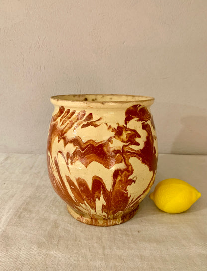 Clay Preservation Jar - with Dripping Glaze