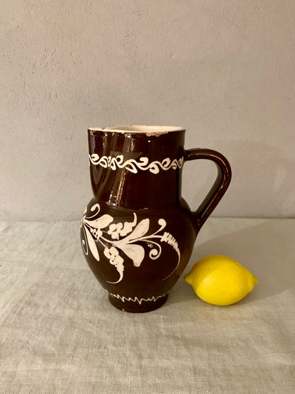 Brown Decorated Pitcher