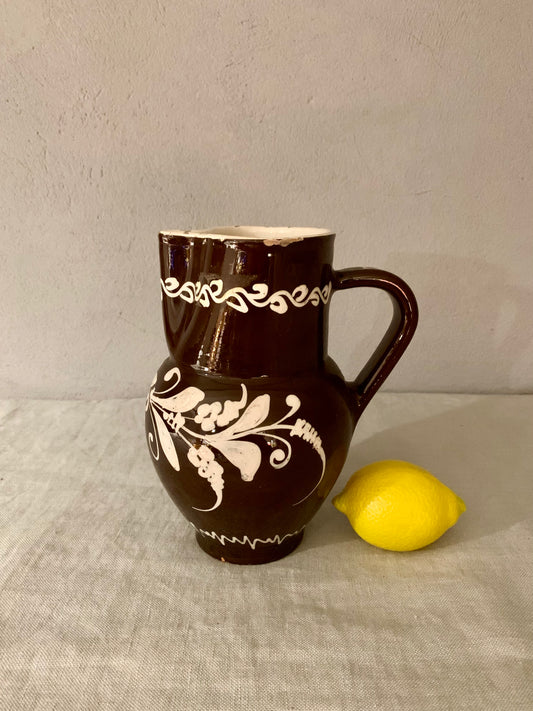 Brown Decorated Pitcher