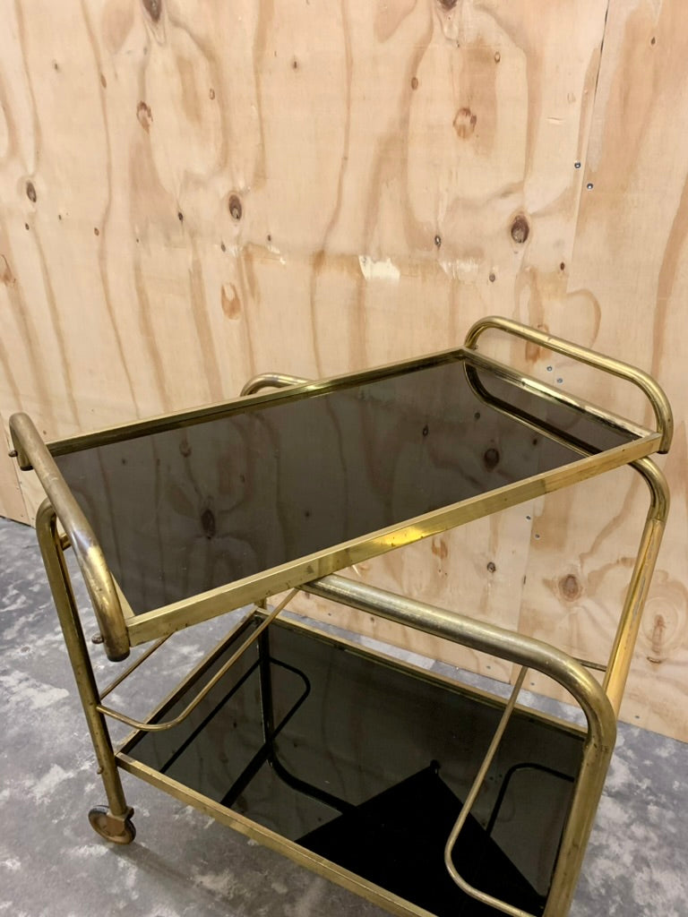 Brass bar cart