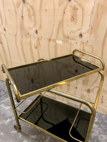 Brass bar cart