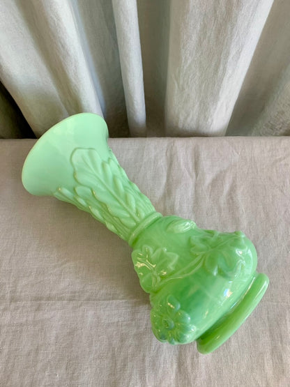 Green Opal glass Vase