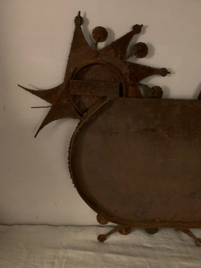 Vintage Wrought Iron Bird, 1970s