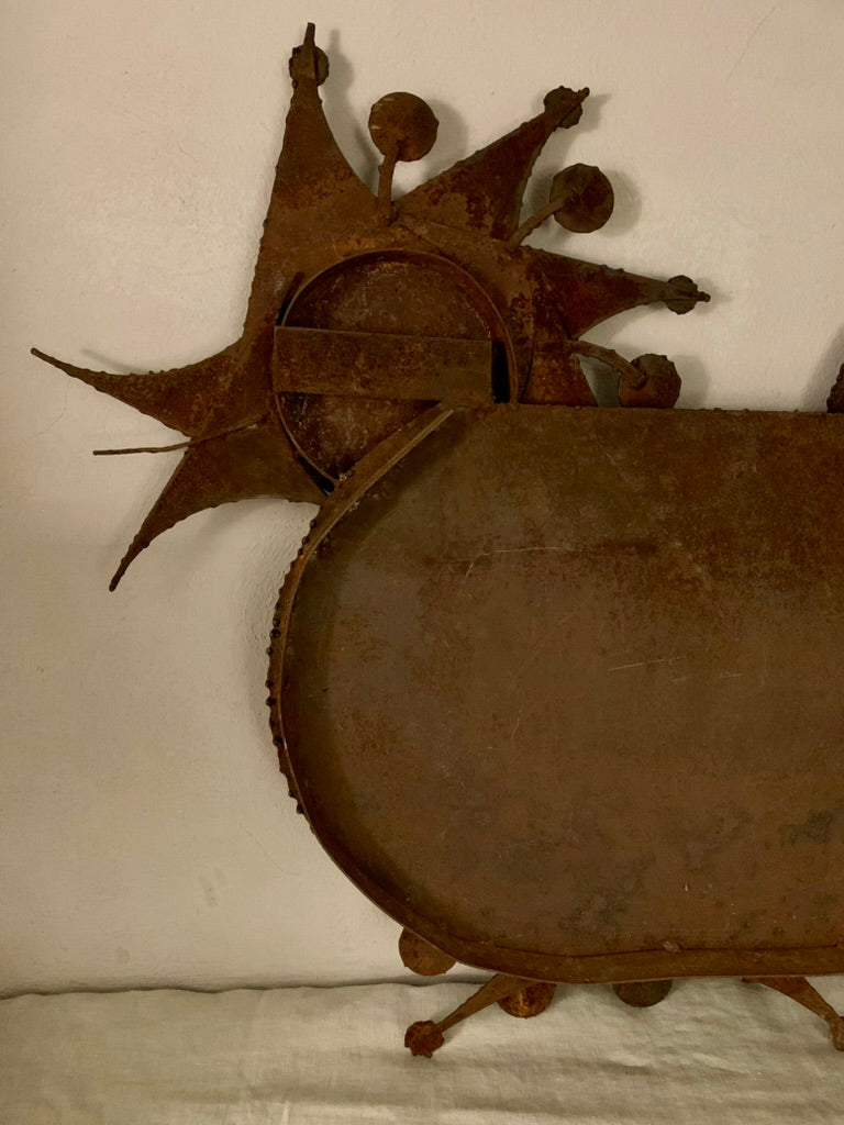 Vintage Wrought Iron Bird, 1970s