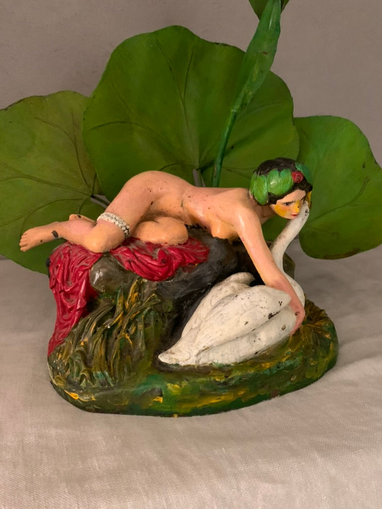 French "Leda and the Swan" Table Lamp