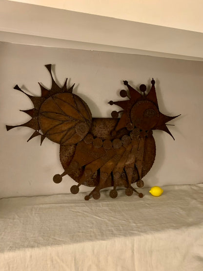 Vintage Wrought Iron Bird, 1970s