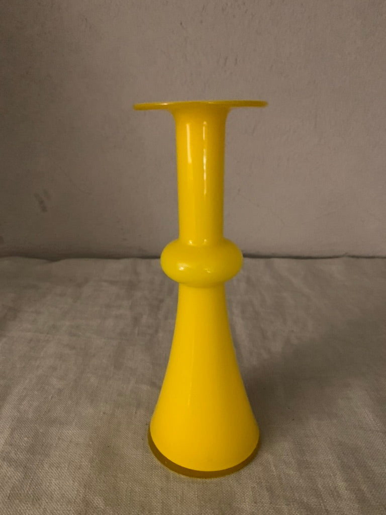 Vintage Yellow Holmegaard "Carnaby" Vase