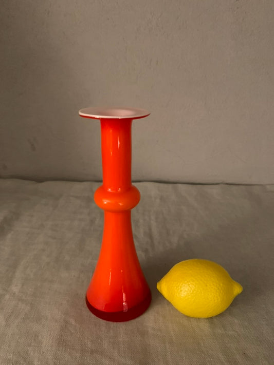 Vintage Orange Holmegaard "Carnaby" Vase