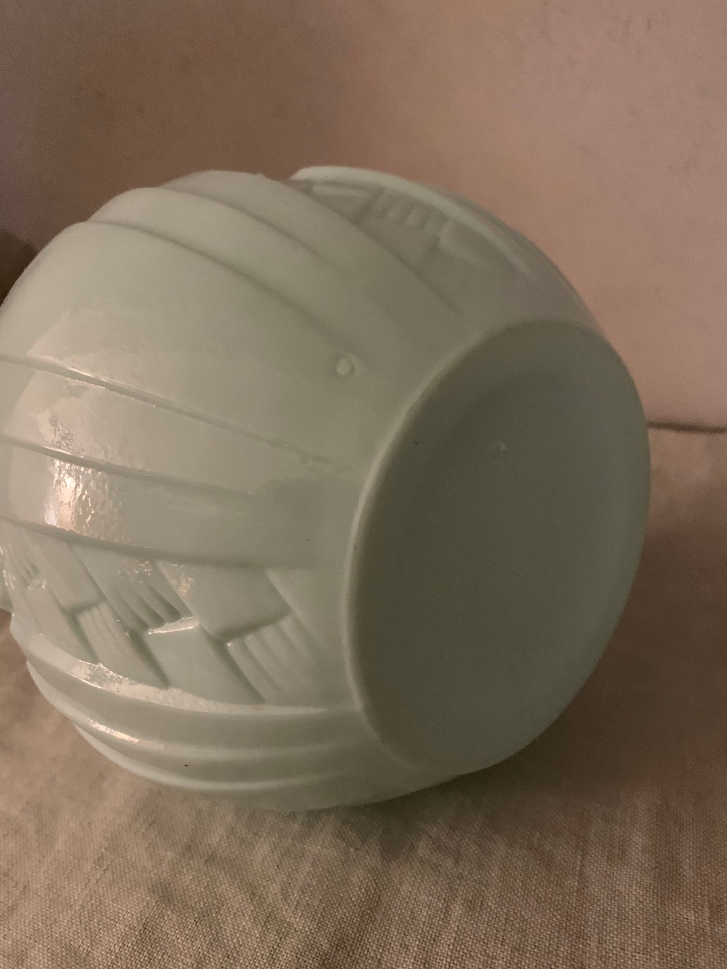1930s Opal Glass Vase