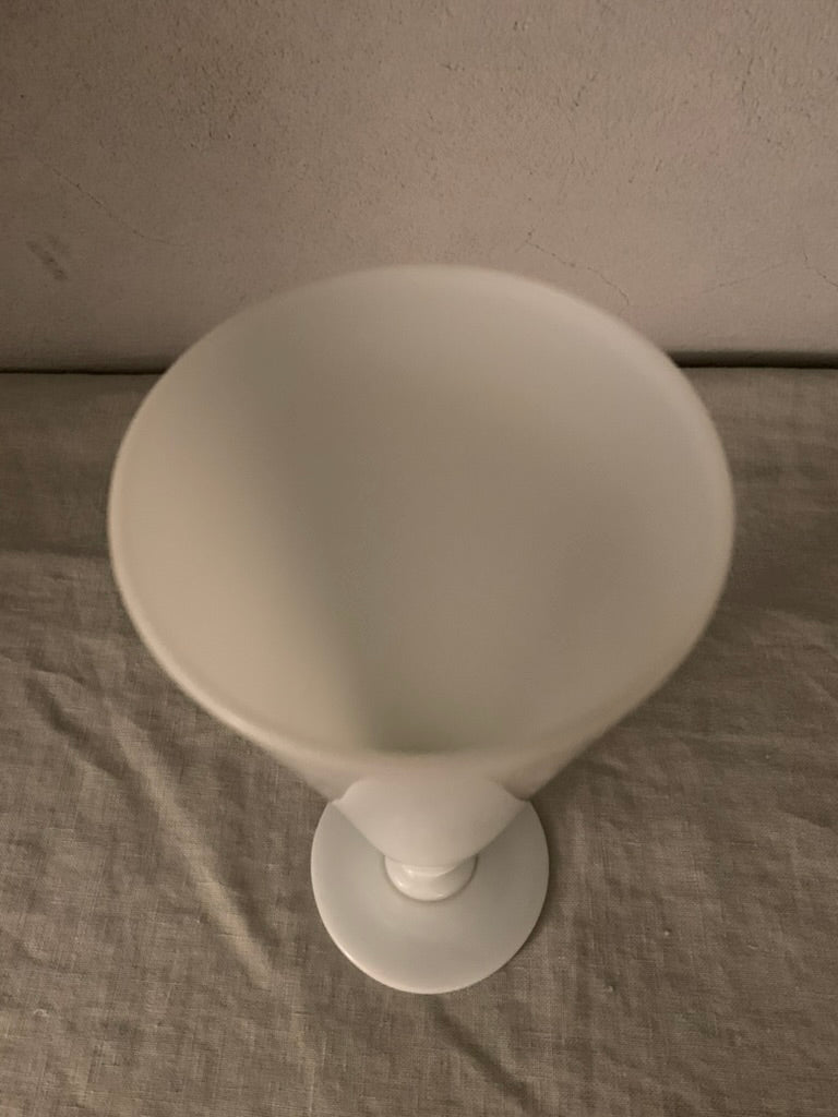 Antique French Cone Glass Vase
