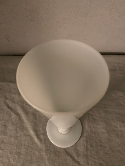 Antique French Cone Glass Vase