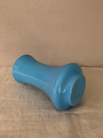 Opal Glass Turquoise Vase