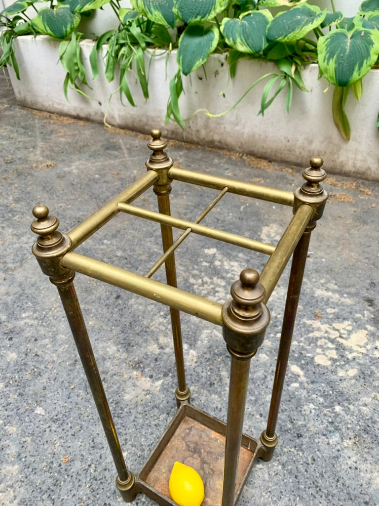 French Brass Umbrella Stand