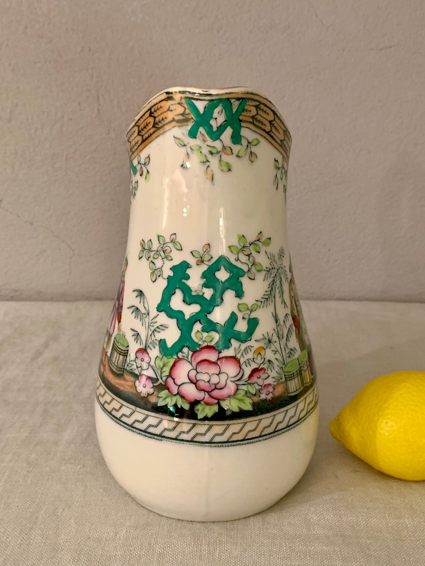 Pitcher with Chinoiserie Motive