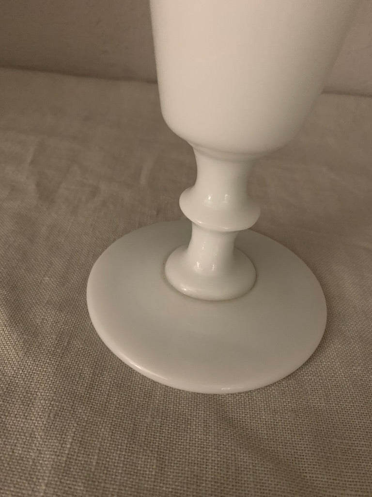 Antique French Cone Glass Vase