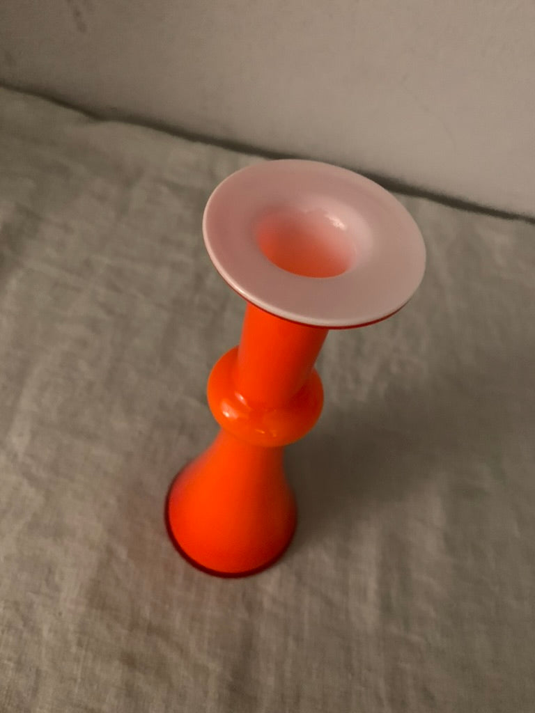 Vintage Orange Holmegaard "Carnaby" Vase