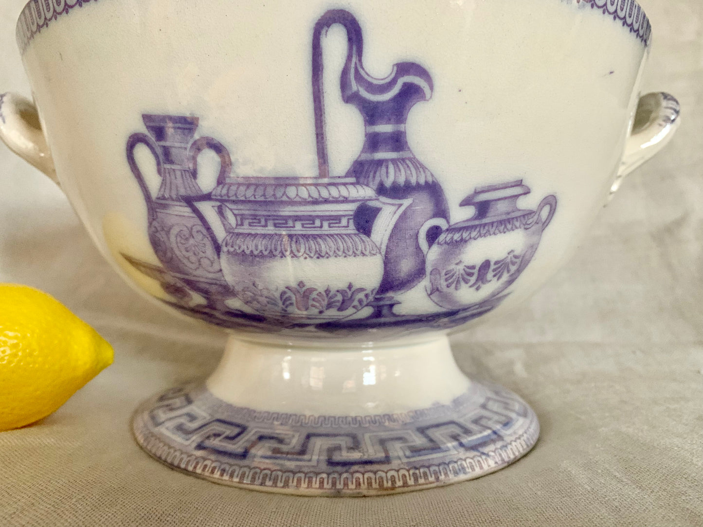 Tureen from the 19th Century "Etruscan" Dinner Set