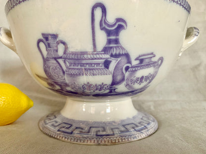 Tureen from the 19th Century "Etruscan" Dinner Set