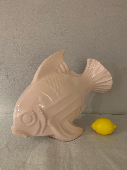 Art Deco Pink Ceramic Fish