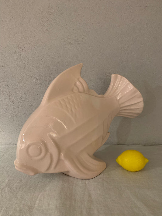 Art Deco Pink Ceramic Fish