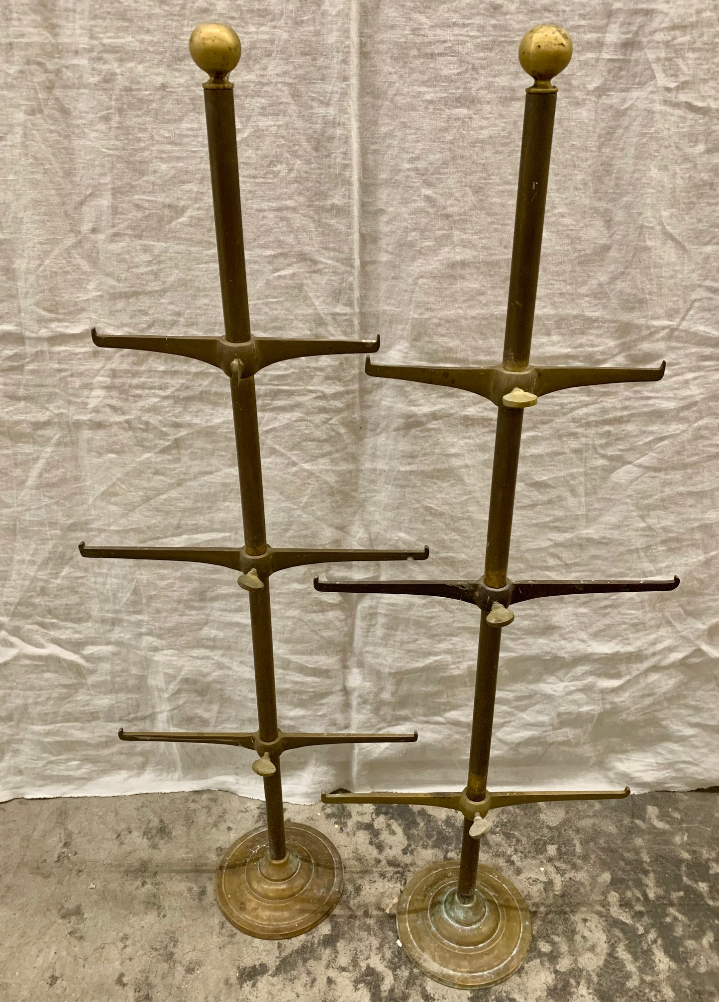 Set of Brass Shelf Holders