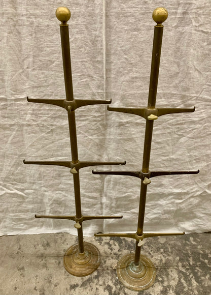 Set of Brass Shelf Holders