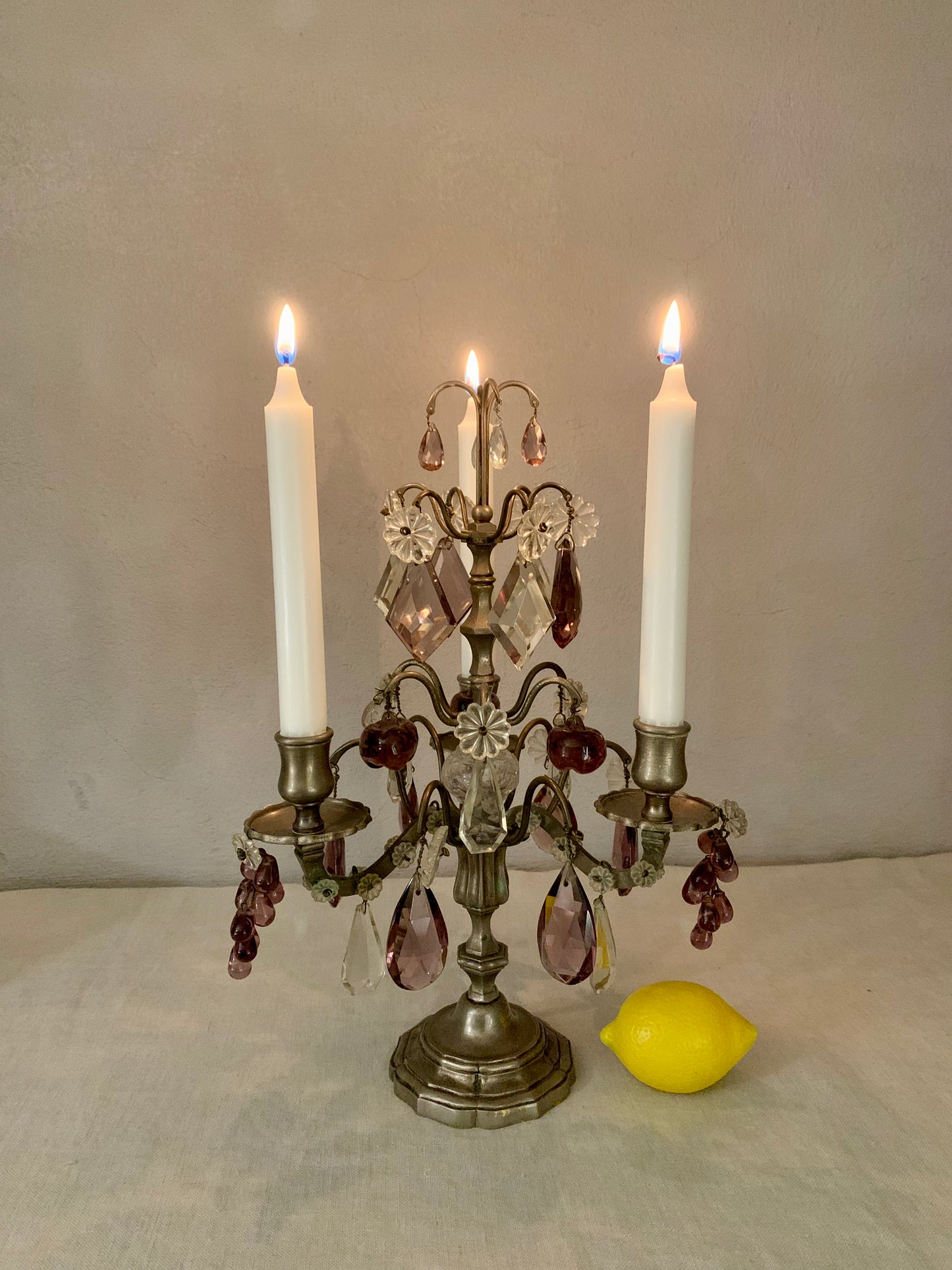 French Antique Branched Candlestick - Girandole