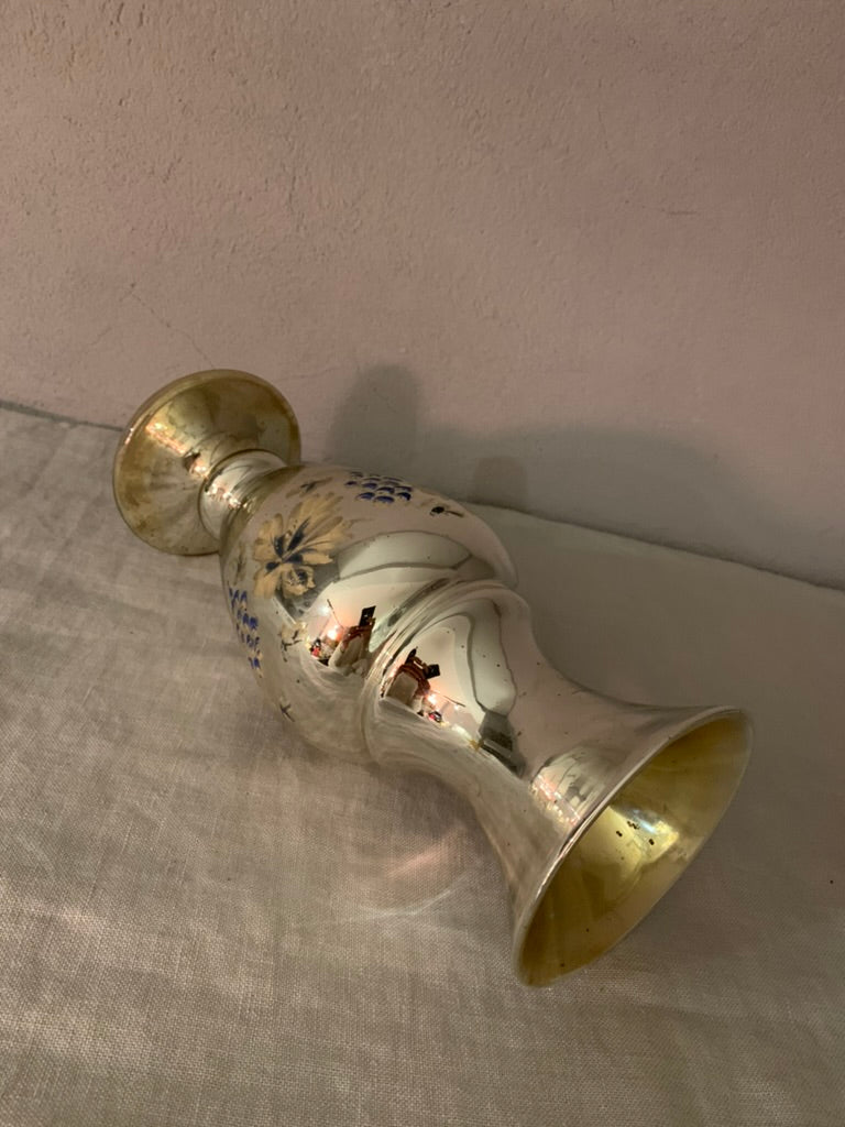 Large Poor Man's Silver Vase