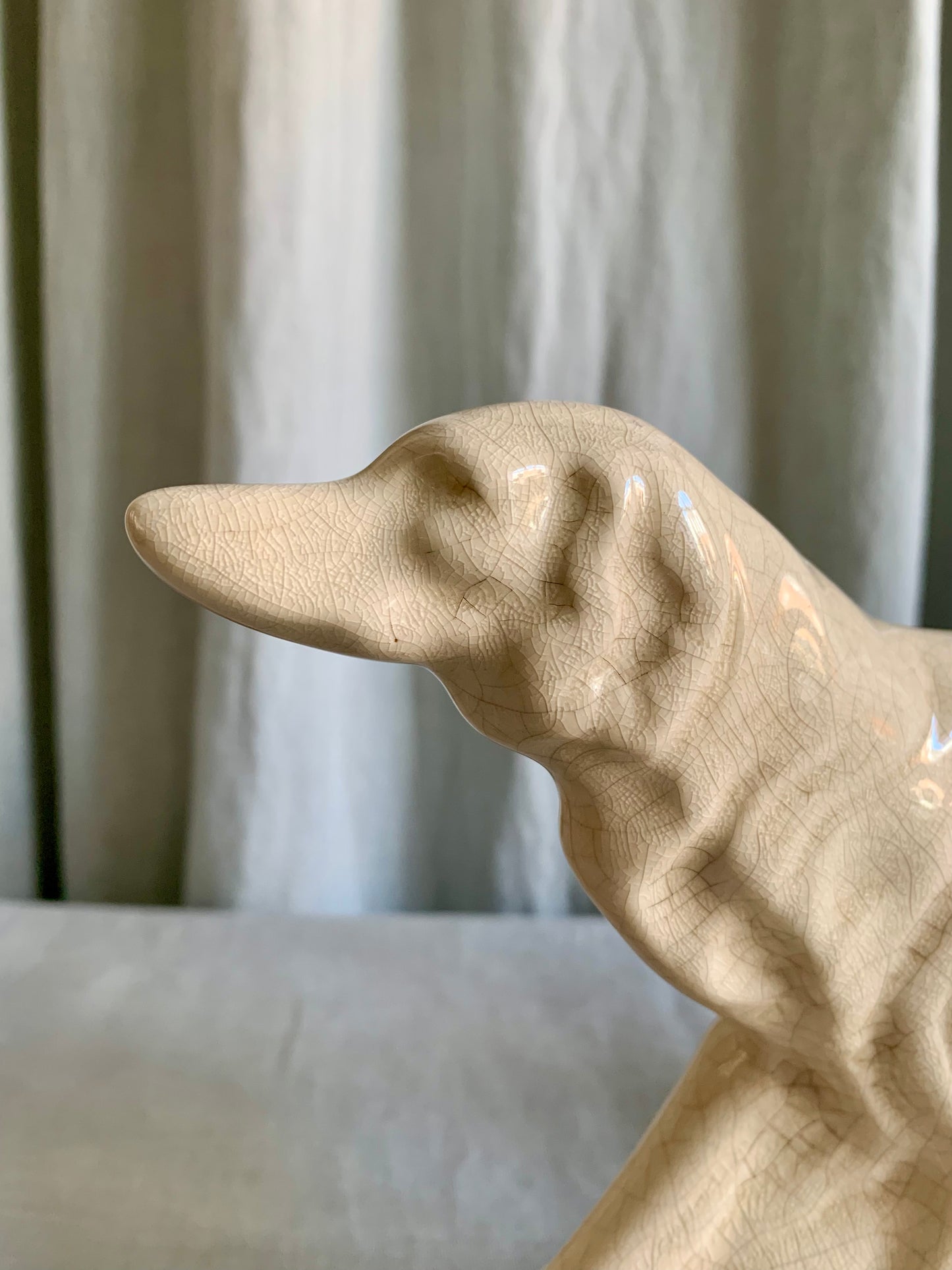 Art Deco Earthenware Sighthound 1930s